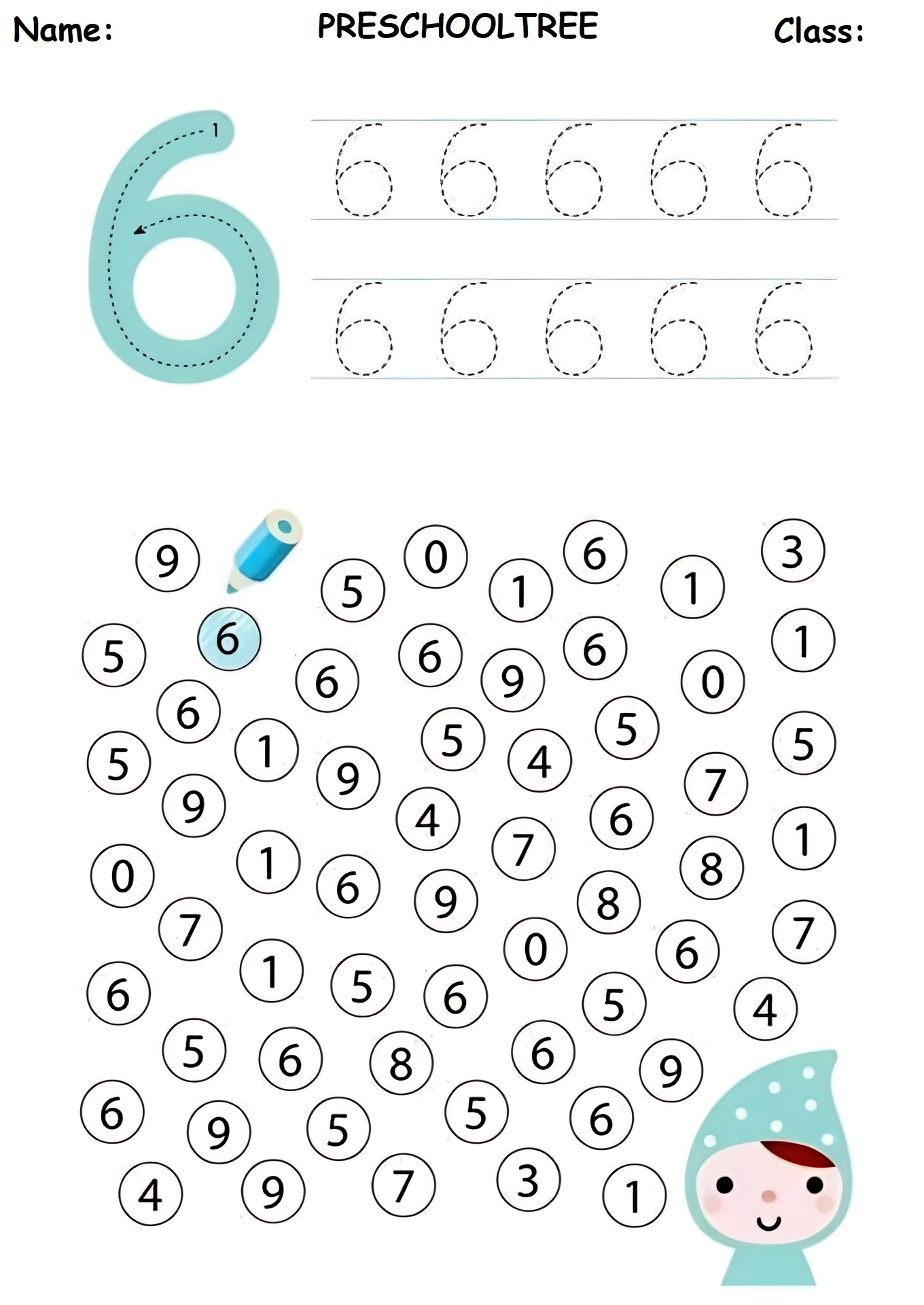 The Number 6 Worksheets Preschool Activities Preschool Worksheets and